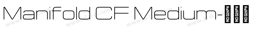 Manifold CF Medium字体转换